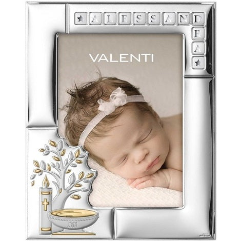 Cornice Battesimo Lettere 13x18 Valenti