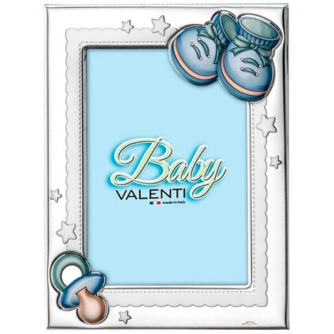 Portafoto Bimbo Scarpette 13x18 Celeste Valenti Hover Image