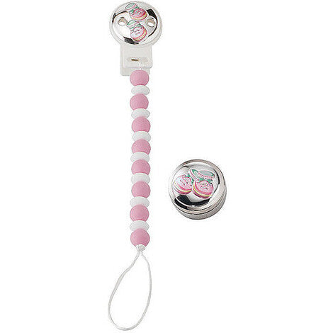 Set Regalo Porta Ciuccio e Scatolina Rosa Valenti