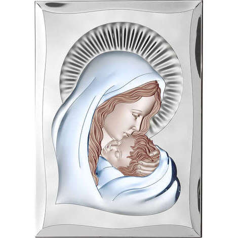 Pannello Madonna e Bambino Colorato Valenti Hover Image