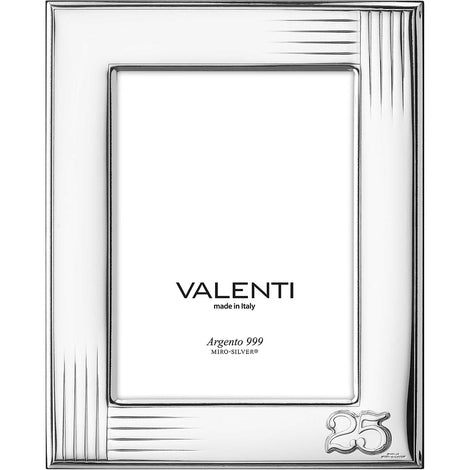 Cornice 25° Intreccio Argento 18x24 Valenti