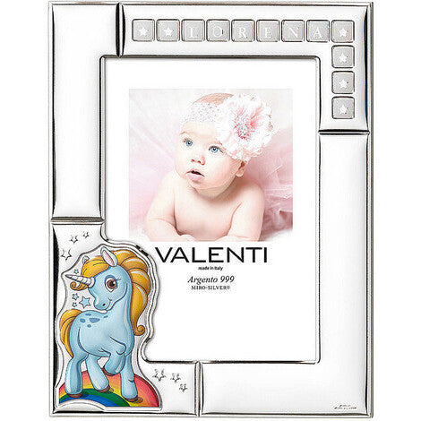 Cornice Unicorno Personalizzabile 13x18 Celeste Valenti Hover Image