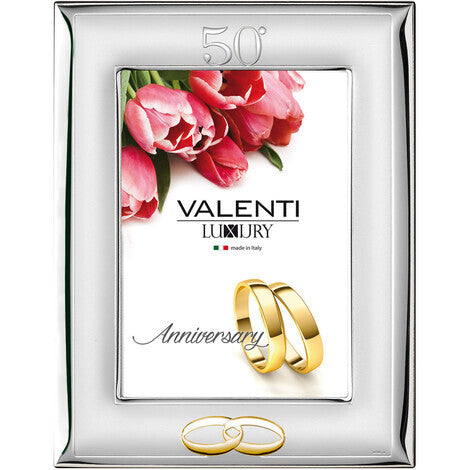 Cornice Satinata 50° con Specchio 18x24 Valenti